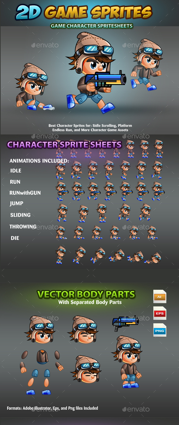 Character sprites on GraphicRiver (Page 2)